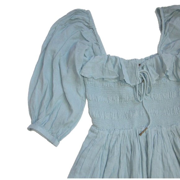 Free People Oasis Light Blue Midi Dress - Picture 4 of 8